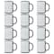 12 Pack: 15oz. Black with White Patch Sublimation Mug by Make Market®